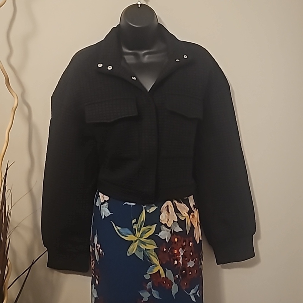 QUILTED Area Stars Size Large CROPPED Jacket